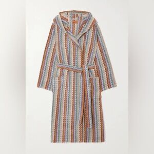 Missoni Home Yvar Hooded Terry Robe Tessuto ZigZag